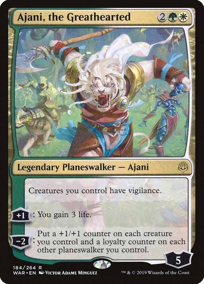 Ajani, the Greathearted [War of the Spark] MTG Single Magic: The Gathering    | Red Claw Gaming