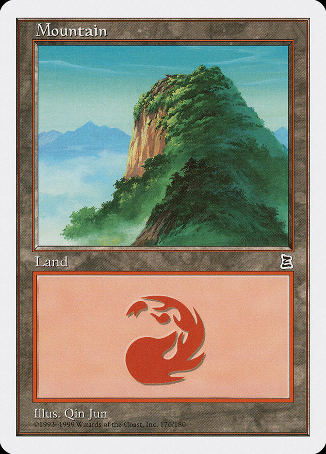 Mountain (176) [Portal Three Kingdoms] MTG Single Magic: The Gathering    | Red Claw Gaming