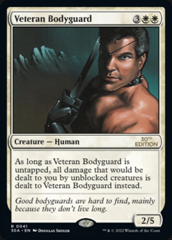 Veteran Bodyguard [30th Anniversary Edition] MTG Single Magic: The Gathering    | Red Claw Gaming