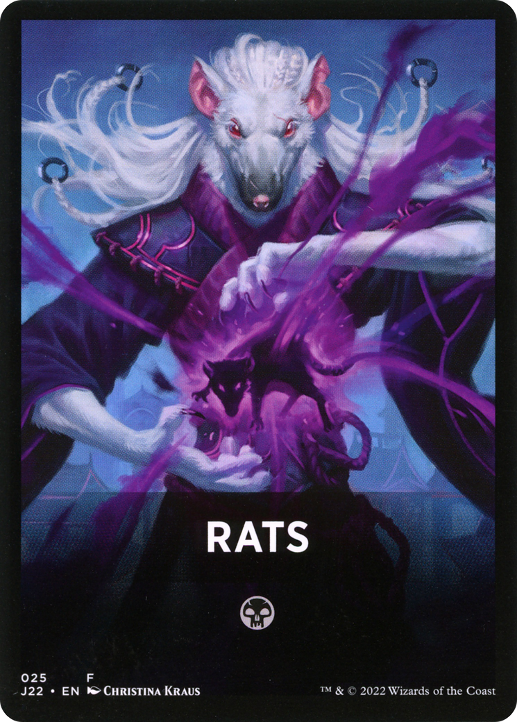 Rats Theme Card [Jumpstart 2022 Front Cards] MTG Single Magic: The Gathering    | Red Claw Gaming