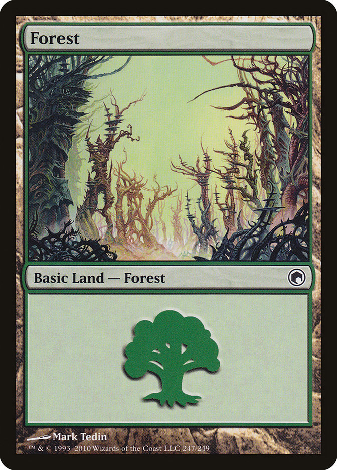 Forest (247) [Scars of Mirrodin] MTG Single Magic: The Gathering    | Red Claw Gaming