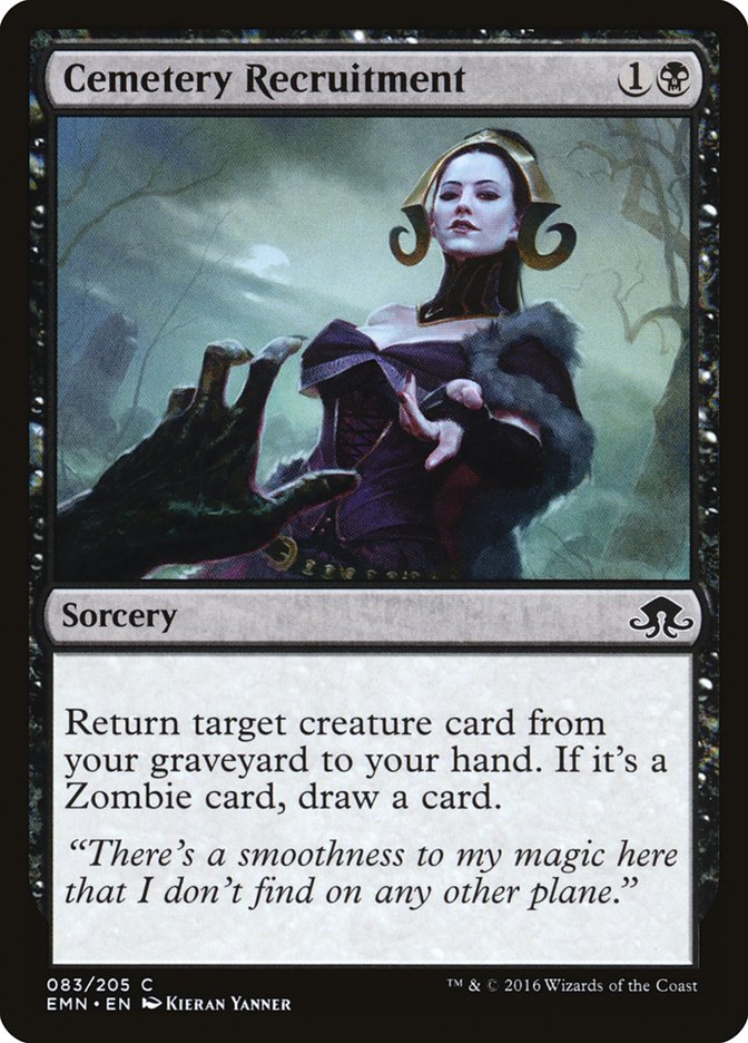 Cemetery Recruitment [Eldritch Moon] MTG Single Magic: The Gathering    | Red Claw Gaming