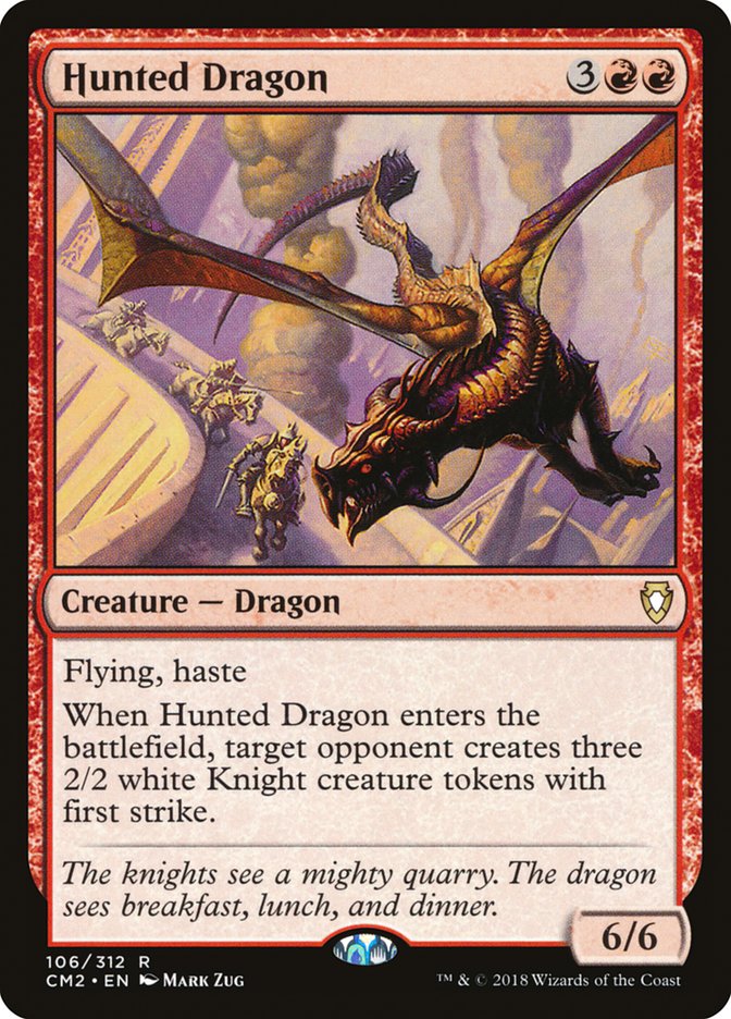 Hunted Dragon [Commander Anthology Volume II] MTG Single Magic: The Gathering    | Red Claw Gaming