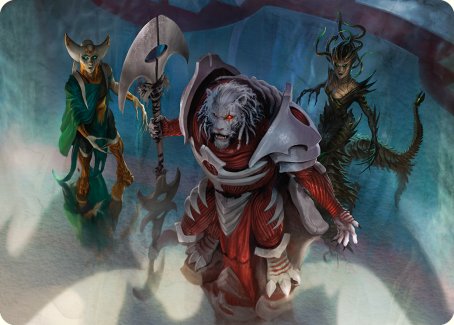 Norn's Decree Art Card [Phyrexia: All Will Be One Art Series] MTG Single Magic: The Gathering    | Red Claw Gaming