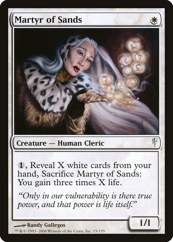 Martyr of Sands [Coldsnap] MTG Single Magic: The Gathering    | Red Claw Gaming