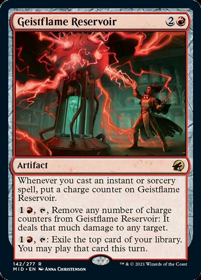Geistflame Reservoir [Innistrad: Midnight Hunt] MTG Single Magic: The Gathering    | Red Claw Gaming