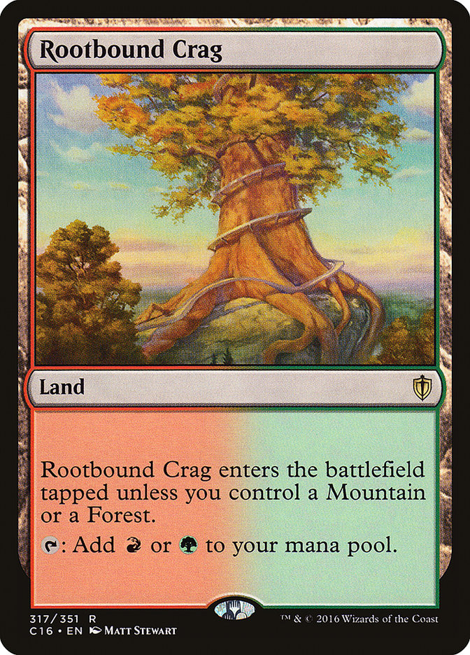 Rootbound Crag [Commander 2016] MTG Single Magic: The Gathering    | Red Claw Gaming