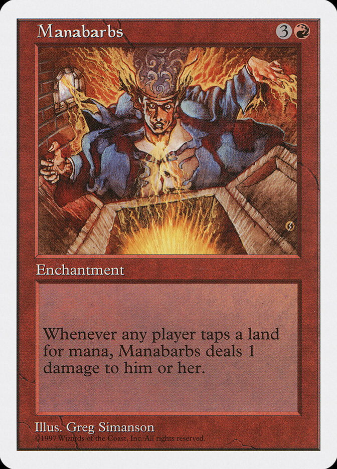 Manabarbs [Fifth Edition] MTG Single Magic: The Gathering    | Red Claw Gaming