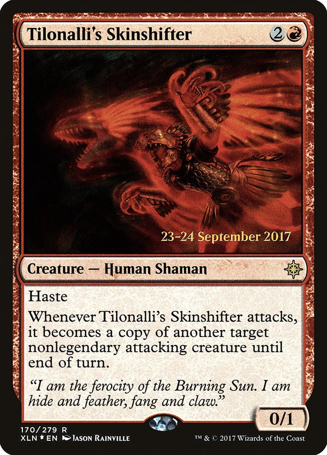 Tilonalli's Skinshifter [Ixalan Prerelease Promos] MTG Single Magic: The Gathering    | Red Claw Gaming