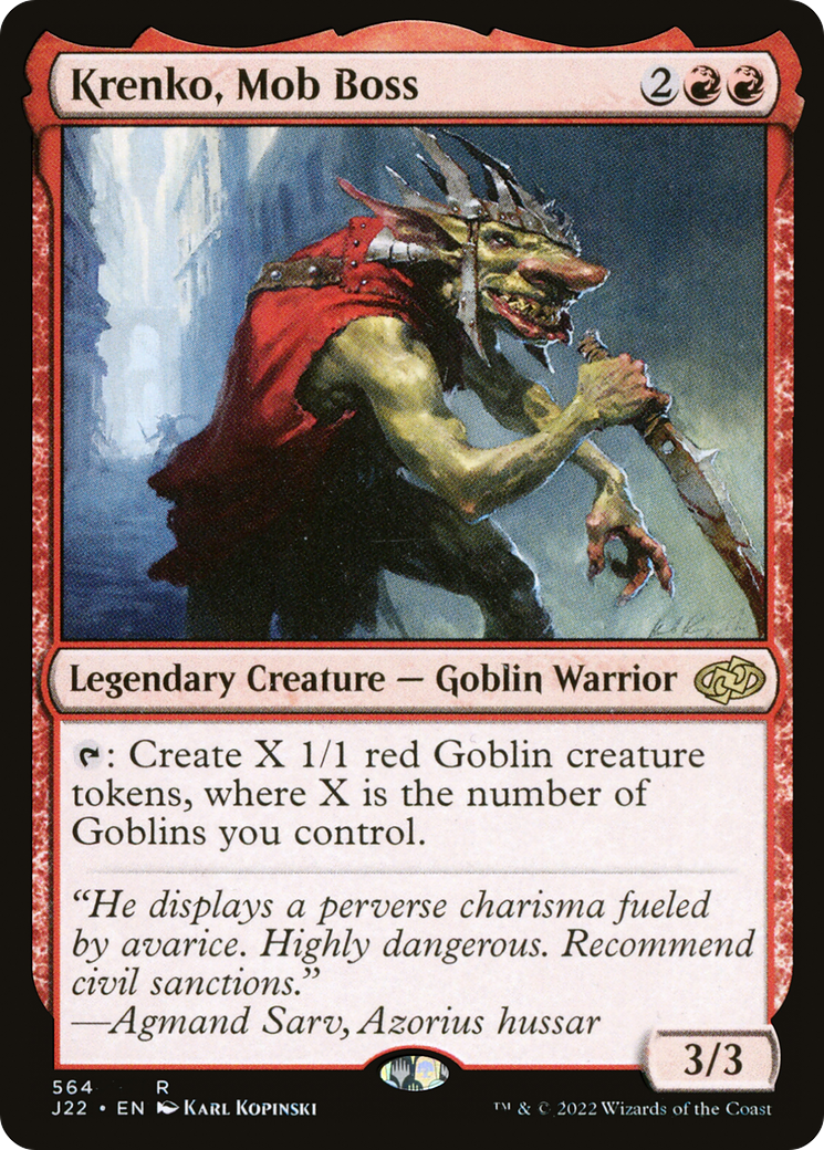 Krenko, Mob Boss [Jumpstart 2022] MTG Single Magic: The Gathering    | Red Claw Gaming