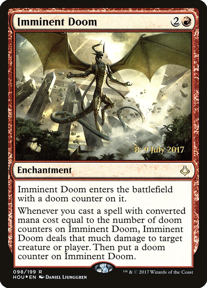 Imminent Doom [Hour of Devastation Prerelease Promos] MTG Single Magic: The Gathering    | Red Claw Gaming