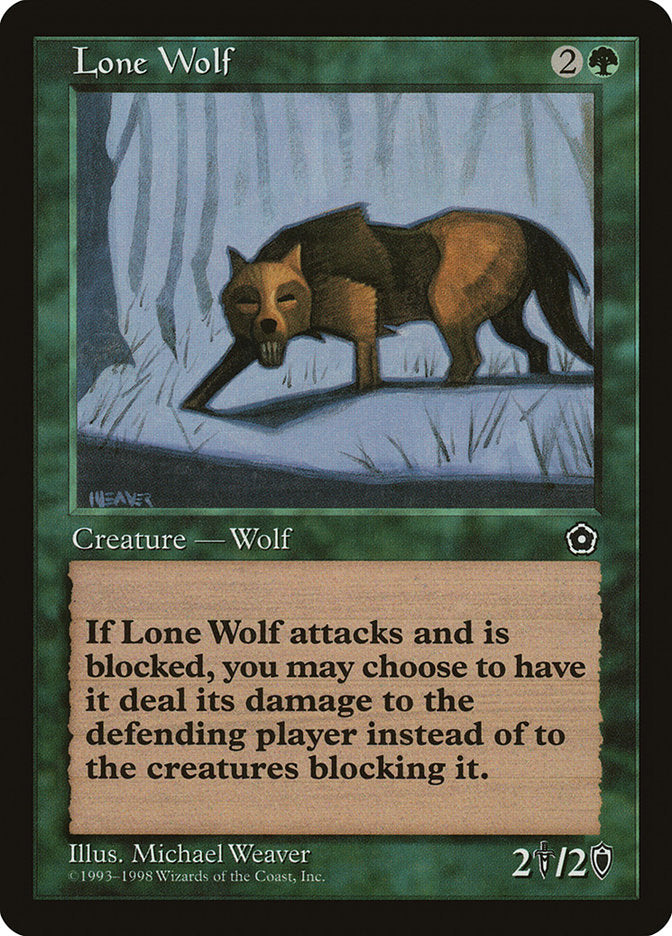 Lone Wolf [Portal Second Age] MTG Single Magic: The Gathering    | Red Claw Gaming