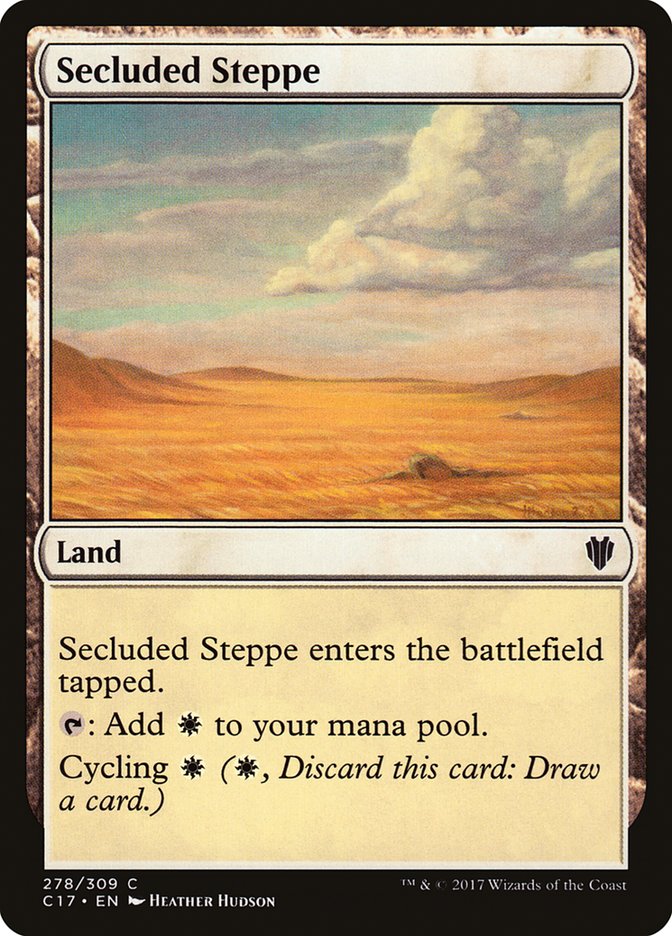 Secluded Steppe [Commander 2017] MTG Single Magic: The Gathering    | Red Claw Gaming