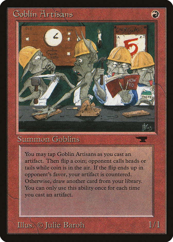 Goblin Artisans [Antiquities] MTG Single Magic: The Gathering    | Red Claw Gaming