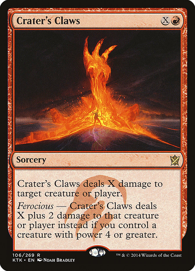 Crater's Claws [Khans of Tarkir] MTG Single Magic: The Gathering    | Red Claw Gaming