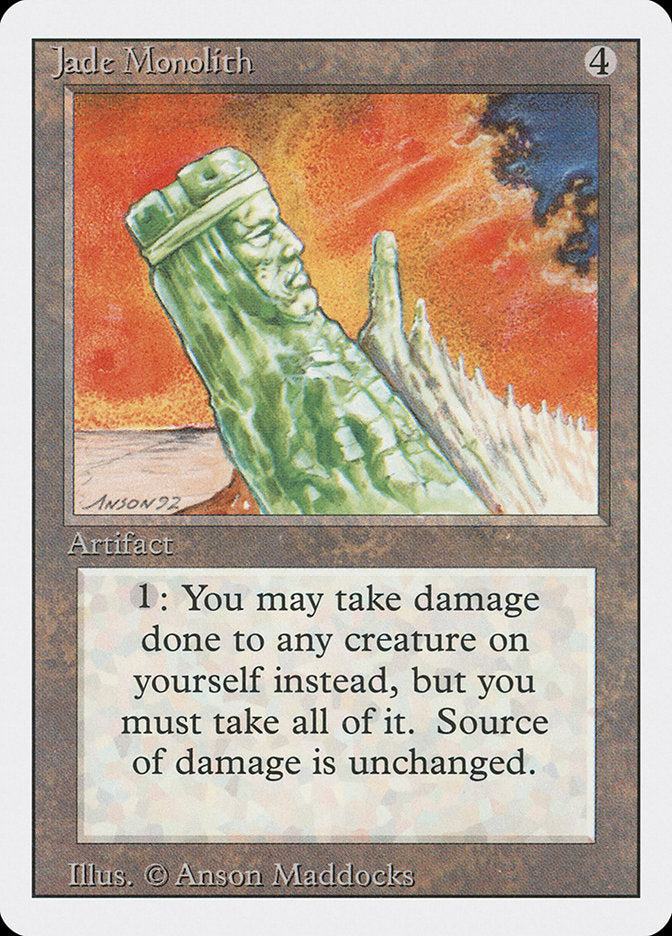 Jade Monolith [Revised Edition] MTG Single Magic: The Gathering    | Red Claw Gaming