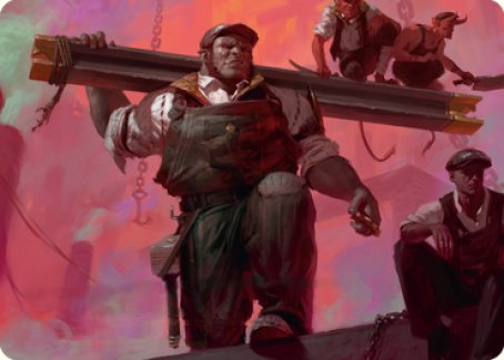 The Beamtown Bullies Art Card [Streets of New Capenna Art Series] MTG Single Magic: The Gathering    | Red Claw Gaming