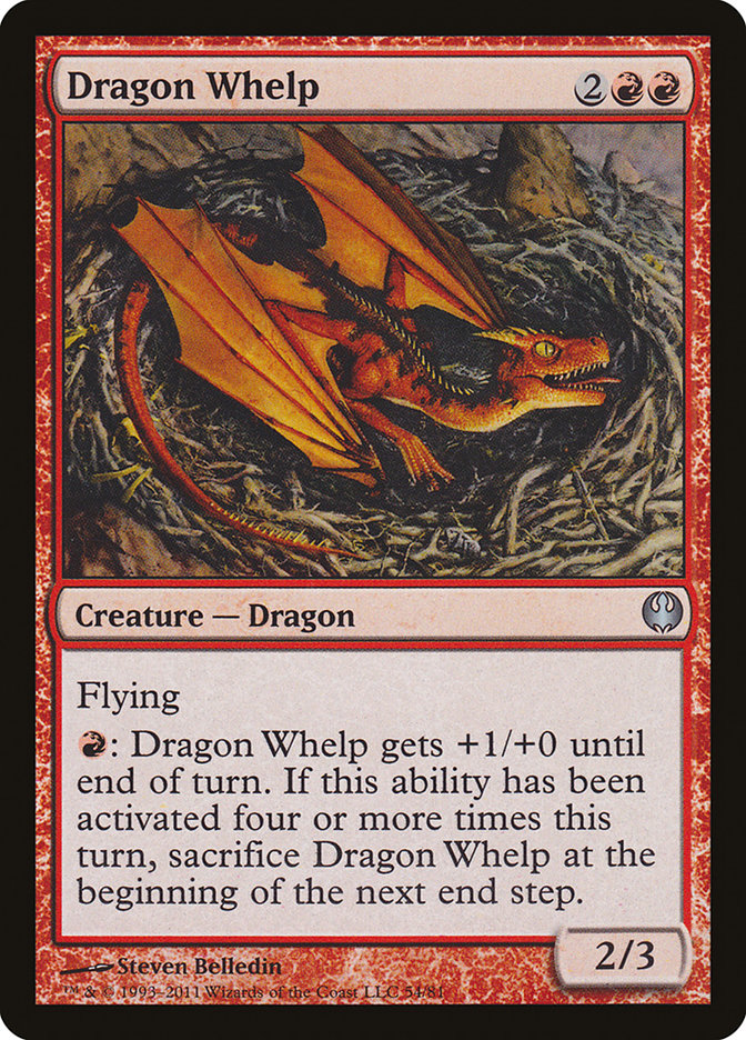 Dragon Whelp [Duel Decks: Knights vs. Dragons] MTG Single Magic: The Gathering    | Red Claw Gaming