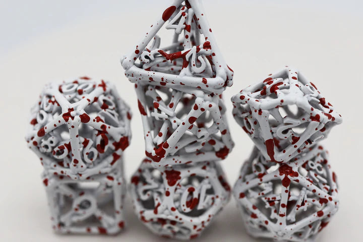 HOLLOW BLOOD BONES RPG METAL DICE SET Dice & Counters Foam Brain Games    | Red Claw Gaming