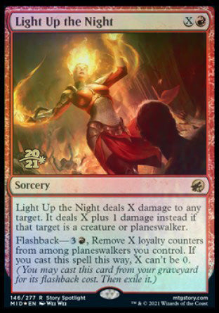 Light Up the Night [Innistrad: Midnight Hunt Prerelease Promos] MTG Single Magic: The Gathering    | Red Claw Gaming