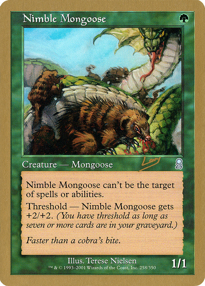 Nimble Mongoose (Raphael Levy) [World Championship Decks 2002] MTG Single Magic: The Gathering    | Red Claw Gaming