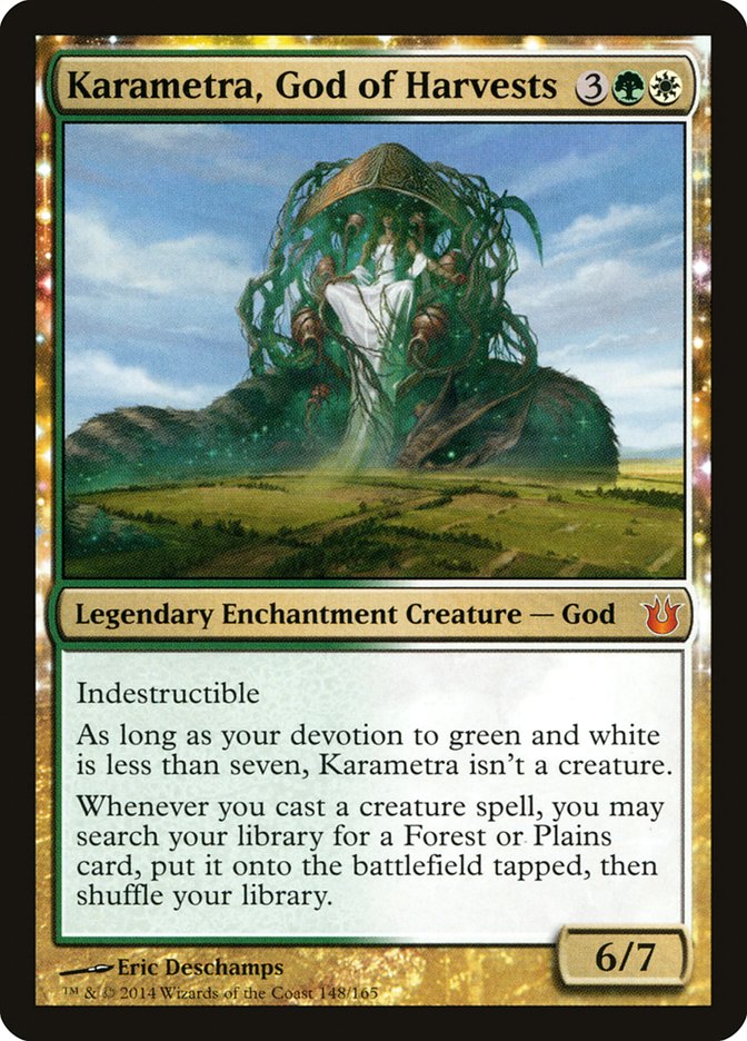 Karametra, God of Harvests [Born of the Gods] MTG Single Magic: The Gathering    | Red Claw Gaming