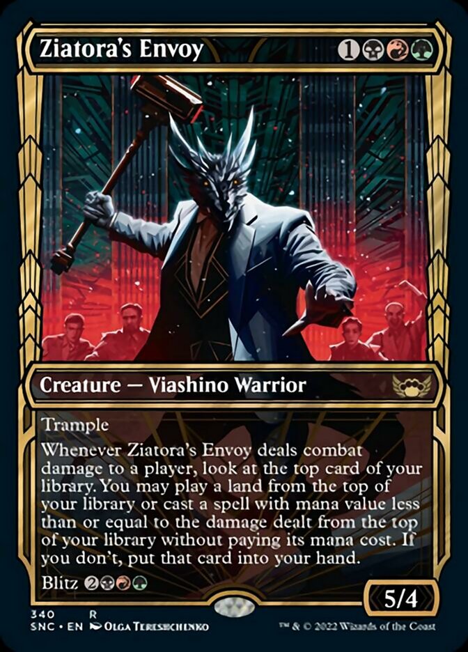 Ziatora's Envoy (Showcase Golden Age) [Streets of New Capenna] MTG Single Magic: The Gathering    | Red Claw Gaming
