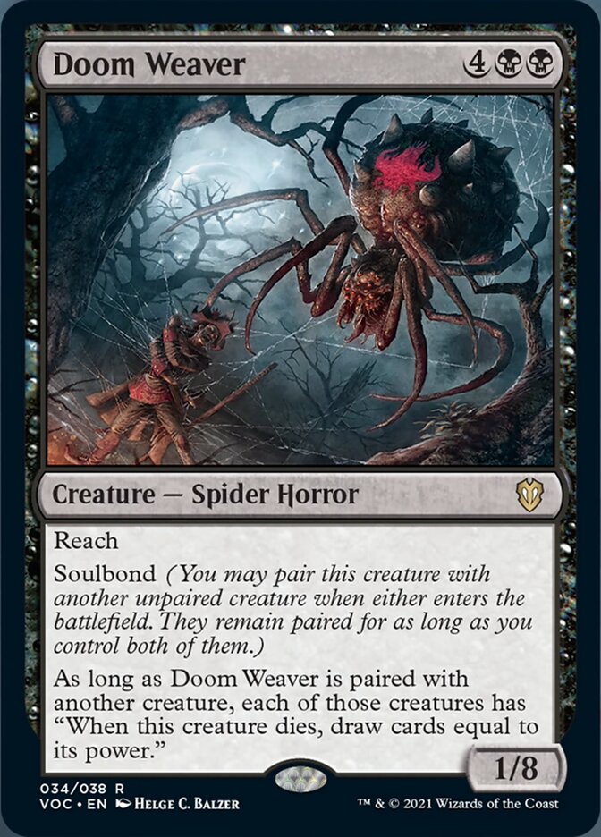 Doom Weaver [Innistrad: Crimson Vow Commander] MTG Single Magic: The Gathering    | Red Claw Gaming