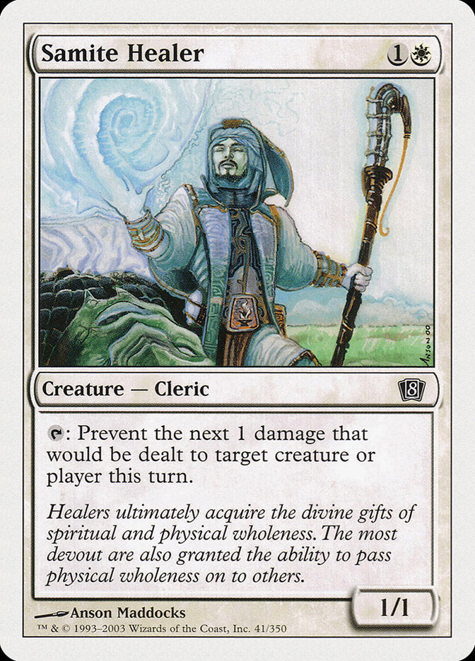 Samite Healer [Eighth Edition] MTG Single Magic: The Gathering    | Red Claw Gaming