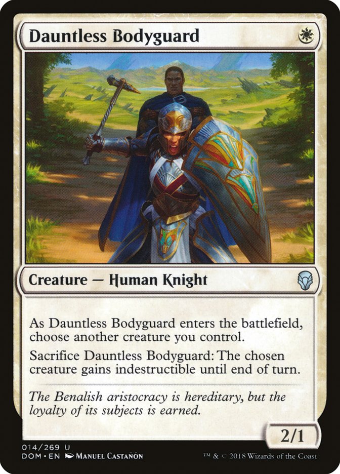 Dauntless Bodyguard [Dominaria] MTG Single Magic: The Gathering    | Red Claw Gaming