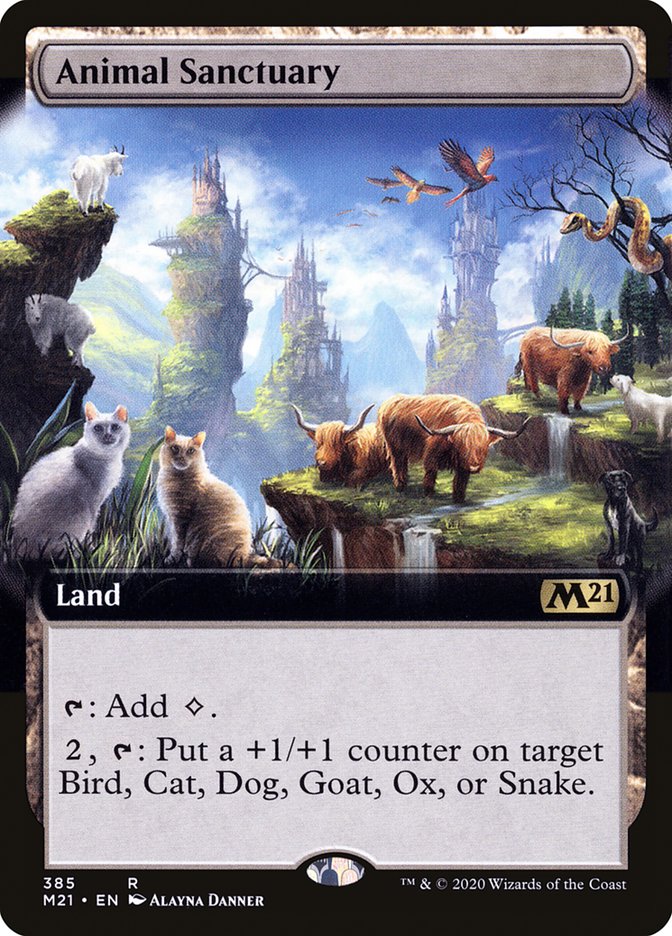 Animal Sanctuary (Extended Art) [Core Set 2021] MTG Single Magic: The Gathering    | Red Claw Gaming