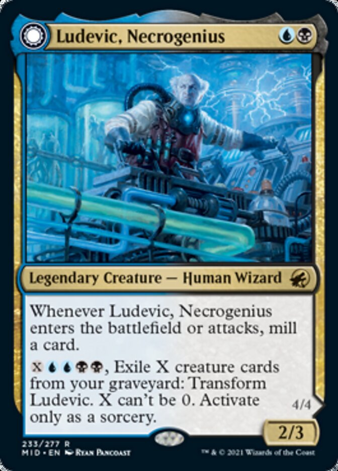 Ludevic, Necrogenius // Olag, Ludevic's Hubris [Innistrad: Midnight Hunt] MTG Single Magic: The Gathering    | Red Claw Gaming