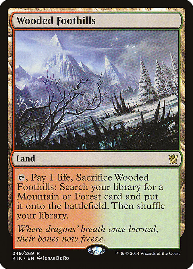 Wooded Foothills [Khans of Tarkir] MTG Single Magic: The Gathering    | Red Claw Gaming