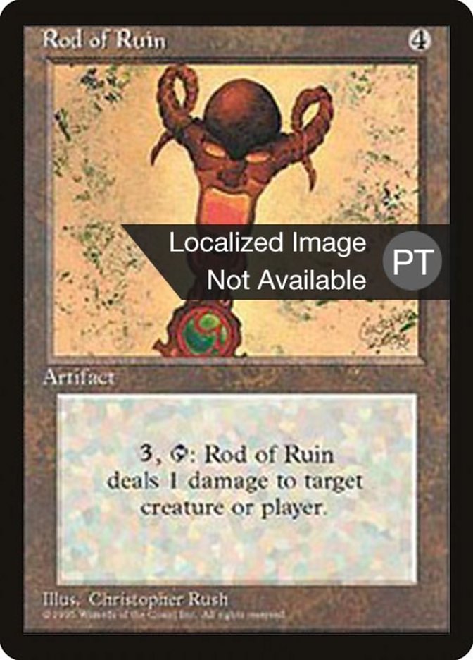 Rod of Ruin [Fourth Edition (Foreign Black Border)] MTG Single Magic: The Gathering    | Red Claw Gaming