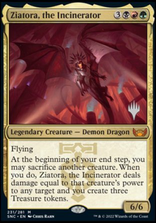 Ziatora, the Incinerator (Promo Pack) [Streets of New Capenna Promos] MTG Single Magic: The Gathering    | Red Claw Gaming