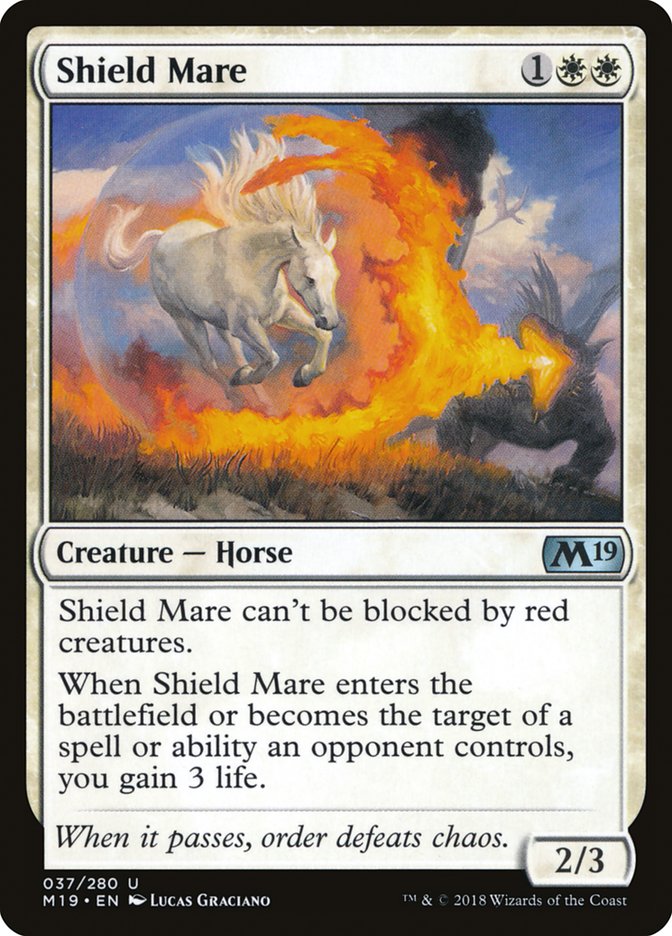 Shield Mare [Core Set 2019] MTG Single Magic: The Gathering    | Red Claw Gaming