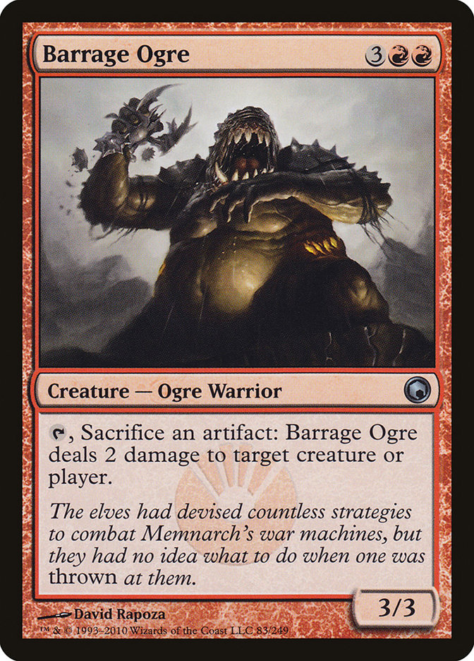 Barrage Ogre [Scars of Mirrodin] MTG Single Magic: The Gathering    | Red Claw Gaming