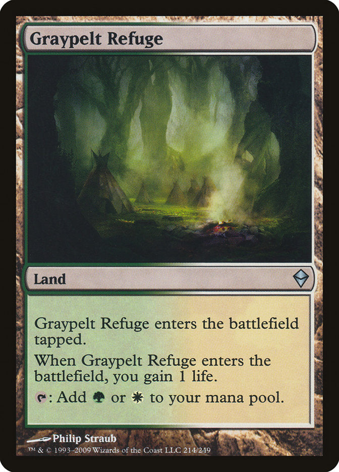 Graypelt Refuge [Zendikar] MTG Single Magic: The Gathering    | Red Claw Gaming