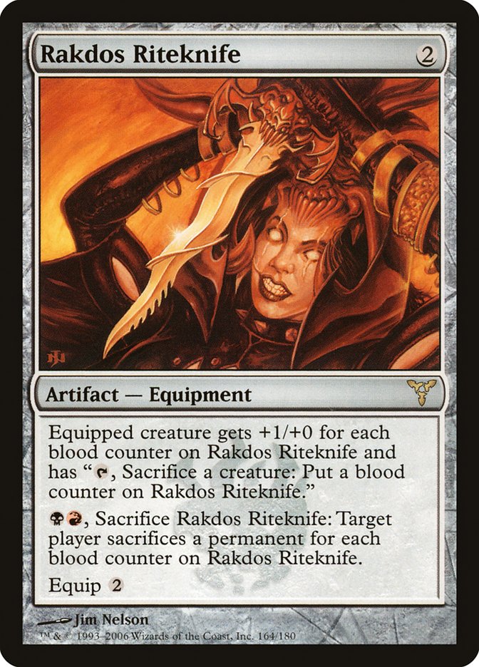 Rakdos Riteknife [Dissension] MTG Single Magic: The Gathering    | Red Claw Gaming