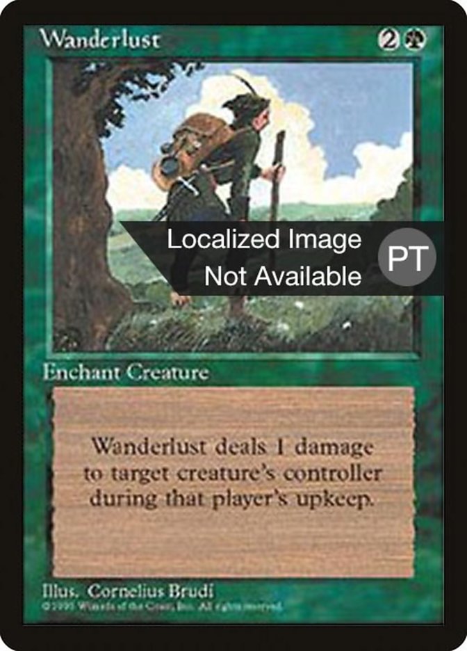 Wanderlust [Fourth Edition (Foreign Black Border)] MTG Single Magic: The Gathering    | Red Claw Gaming
