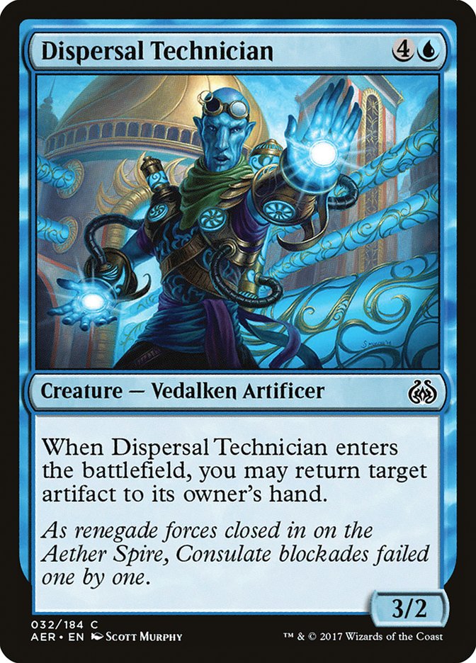 Dispersal Technician [Aether Revolt] MTG Single Magic: The Gathering    | Red Claw Gaming