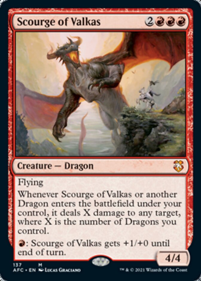 Scourge of Valkas [Dungeons & Dragons: Adventures in the Forgotten Realms Commander] MTG Single Magic: The Gathering    | Red Claw Gaming