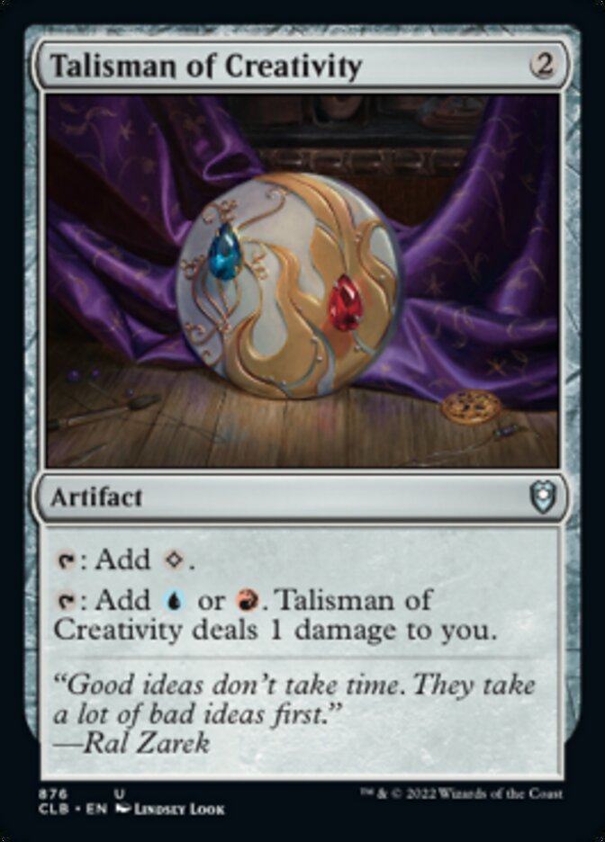 Talisman of Creativity [Commander Legends: Battle for Baldur's Gate] MTG Single Magic: The Gathering    | Red Claw Gaming