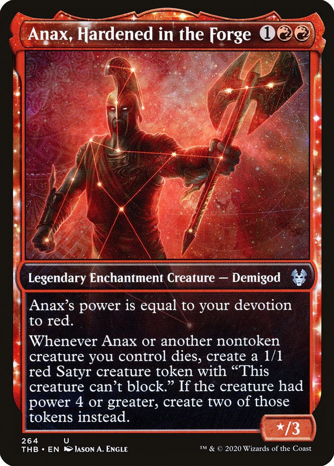 Anax, Hardened in the Forge (Showcase) [Theros Beyond Death] MTG Single Magic: The Gathering    | Red Claw Gaming