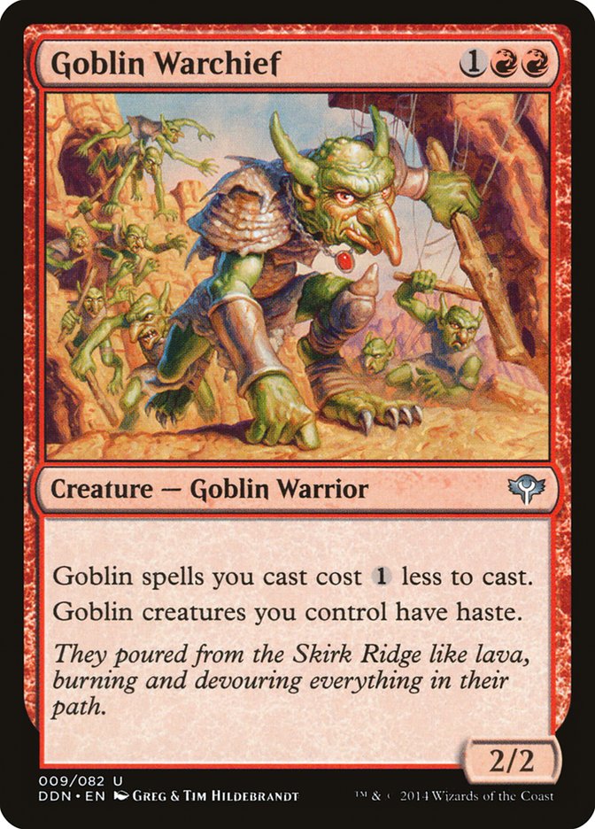Goblin Warchief [Duel Decks: Speed vs. Cunning] MTG Single Magic: The Gathering    | Red Claw Gaming