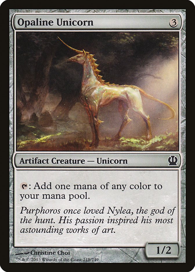 Opaline Unicorn [Theros] MTG Single Magic: The Gathering    | Red Claw Gaming