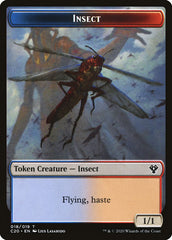 Drake // Insect (018) Double-Sided Token [Commander 2020 Tokens] MTG Single Magic: The Gathering    | Red Claw Gaming