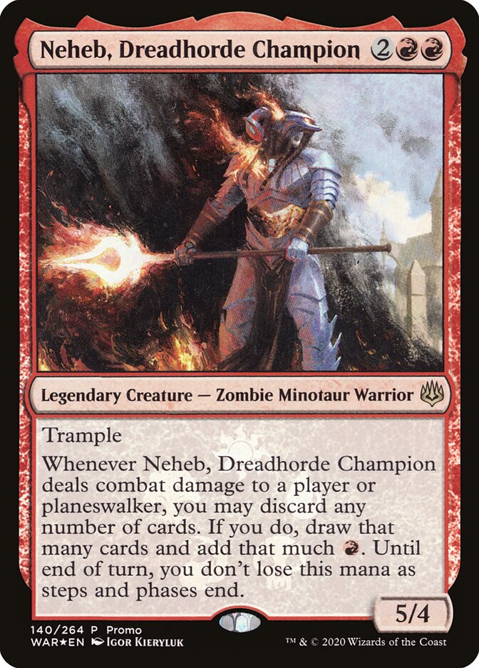 Neheb, Dreadhorde Champion [Resale Promos] MTG Single Magic: The Gathering    | Red Claw Gaming