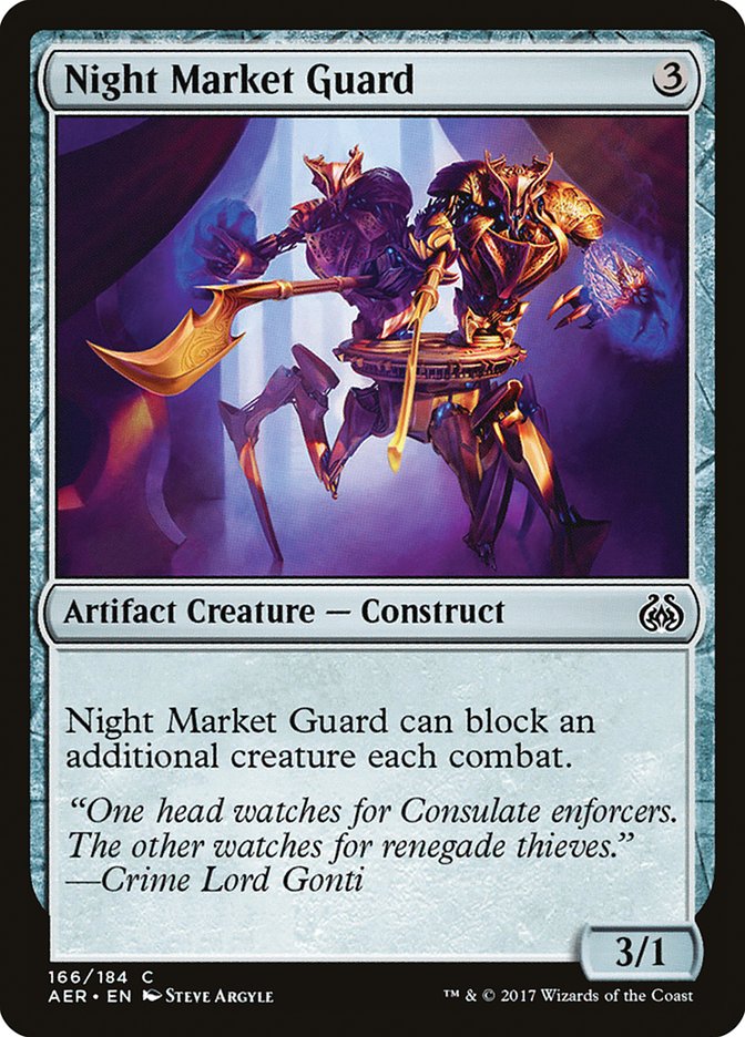 Night Market Guard [Aether Revolt] MTG Single Magic: The Gathering    | Red Claw Gaming