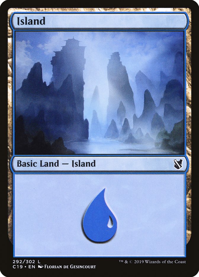 Island (292) [Commander 2019] MTG Single Magic: The Gathering    | Red Claw Gaming